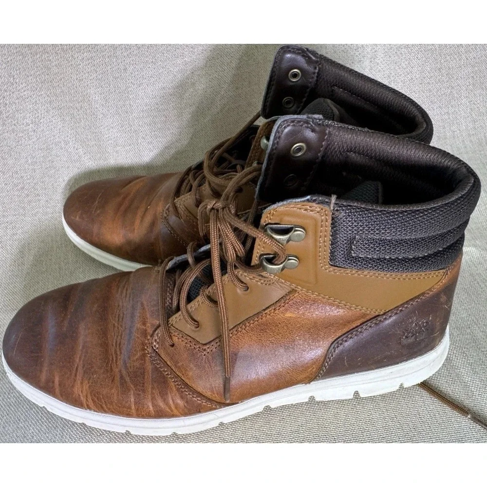 Timberland Killington Chukka Boots Mens 8.5 Wide Brown Leather SensorFlex A10EE